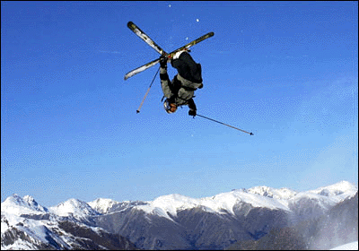 Un jolie Big Air comme  la Coupe du monde de St Lary